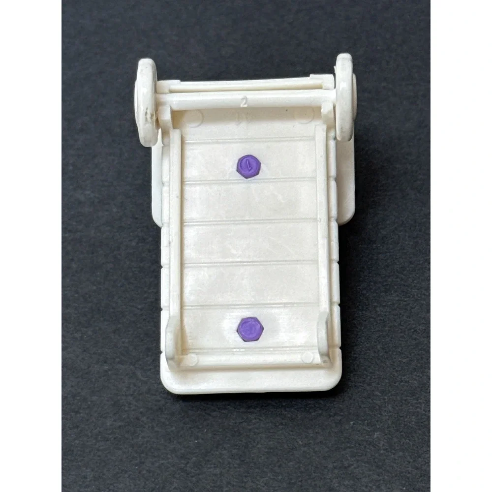 Vintage Fisher Price Sweet Streets Pool Lounge Chair White Purple Miniature